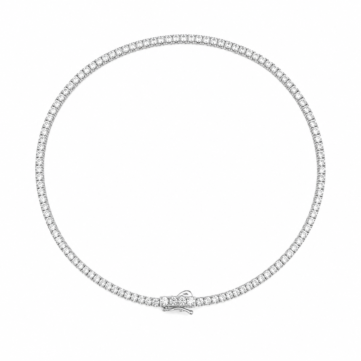 silver 925 tennis choker(2mm and 3mm)