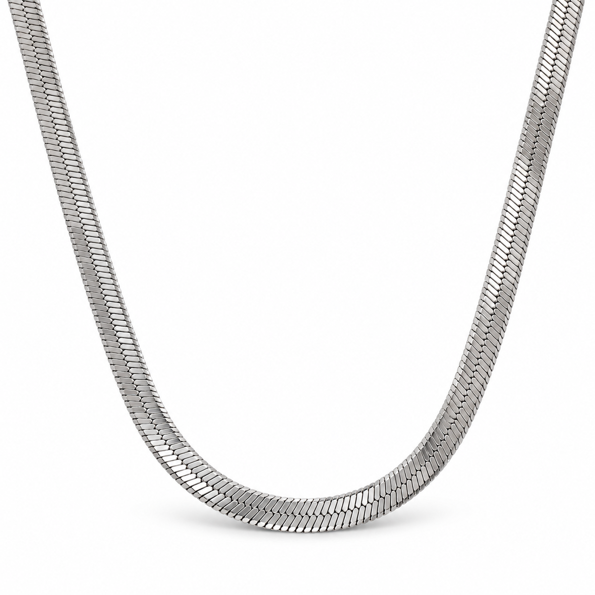 S.steel Sleek Snake Chain Necklace(5mm/45cm)