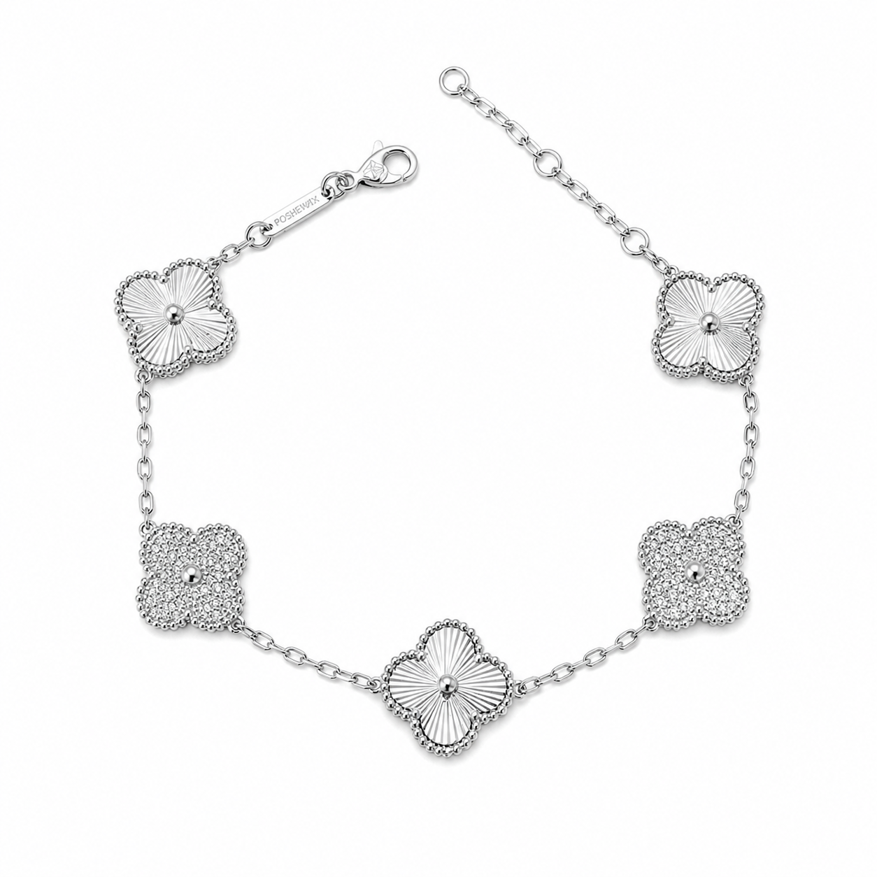strass VanCleef Elegance Bracelet ā Gold & Silver Tones
