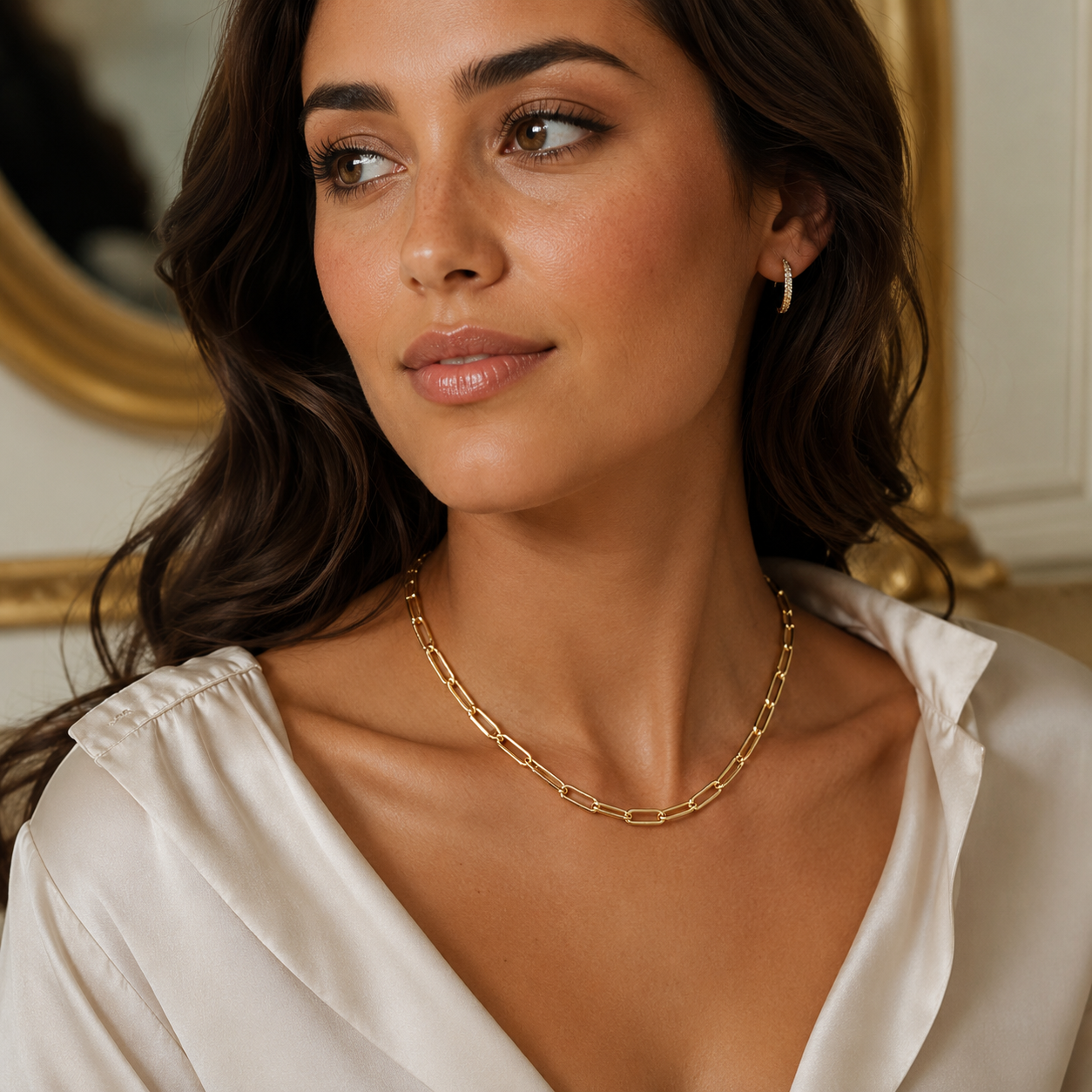 Paperclip Chain Necklace –45cm