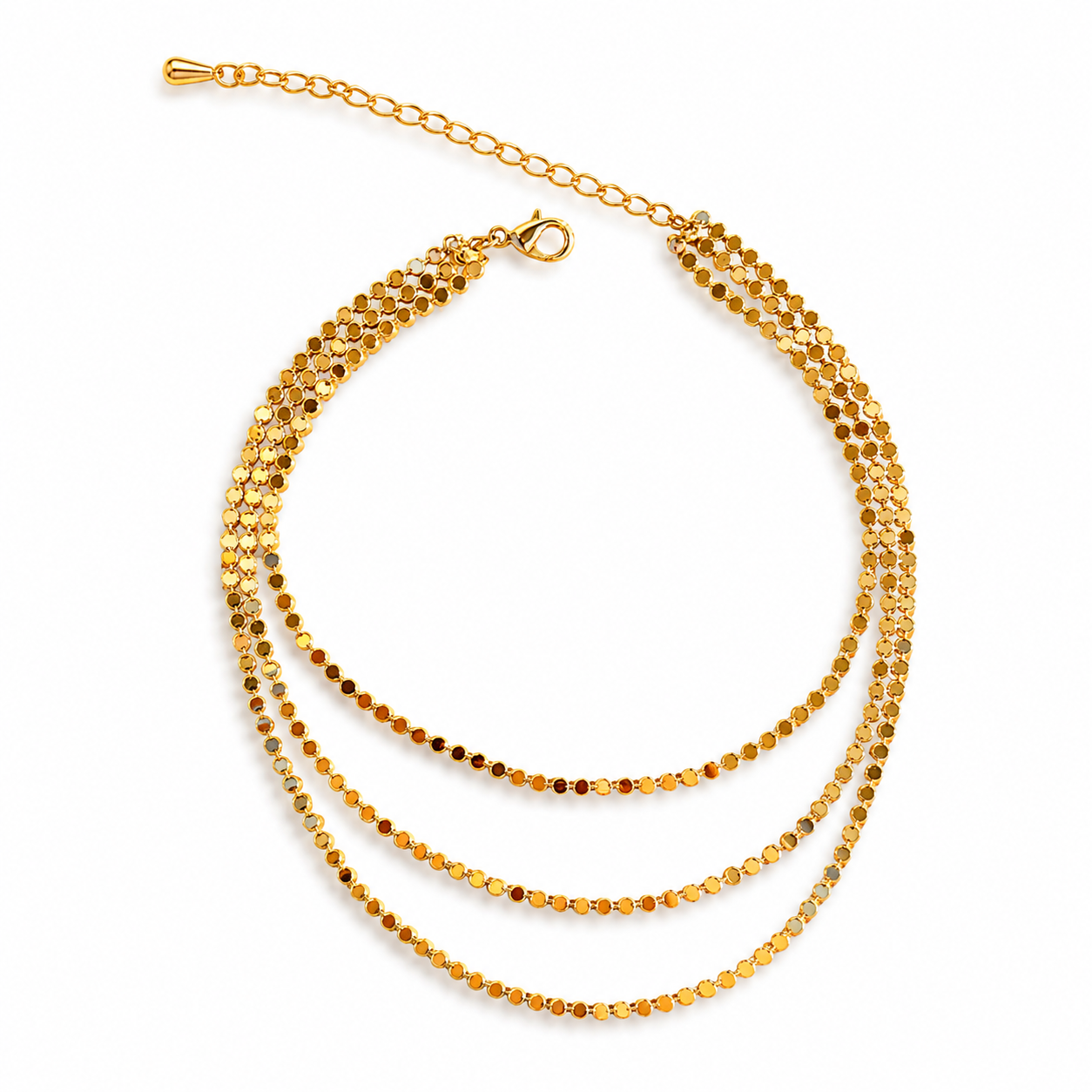 Triple Layer Disc Anklet