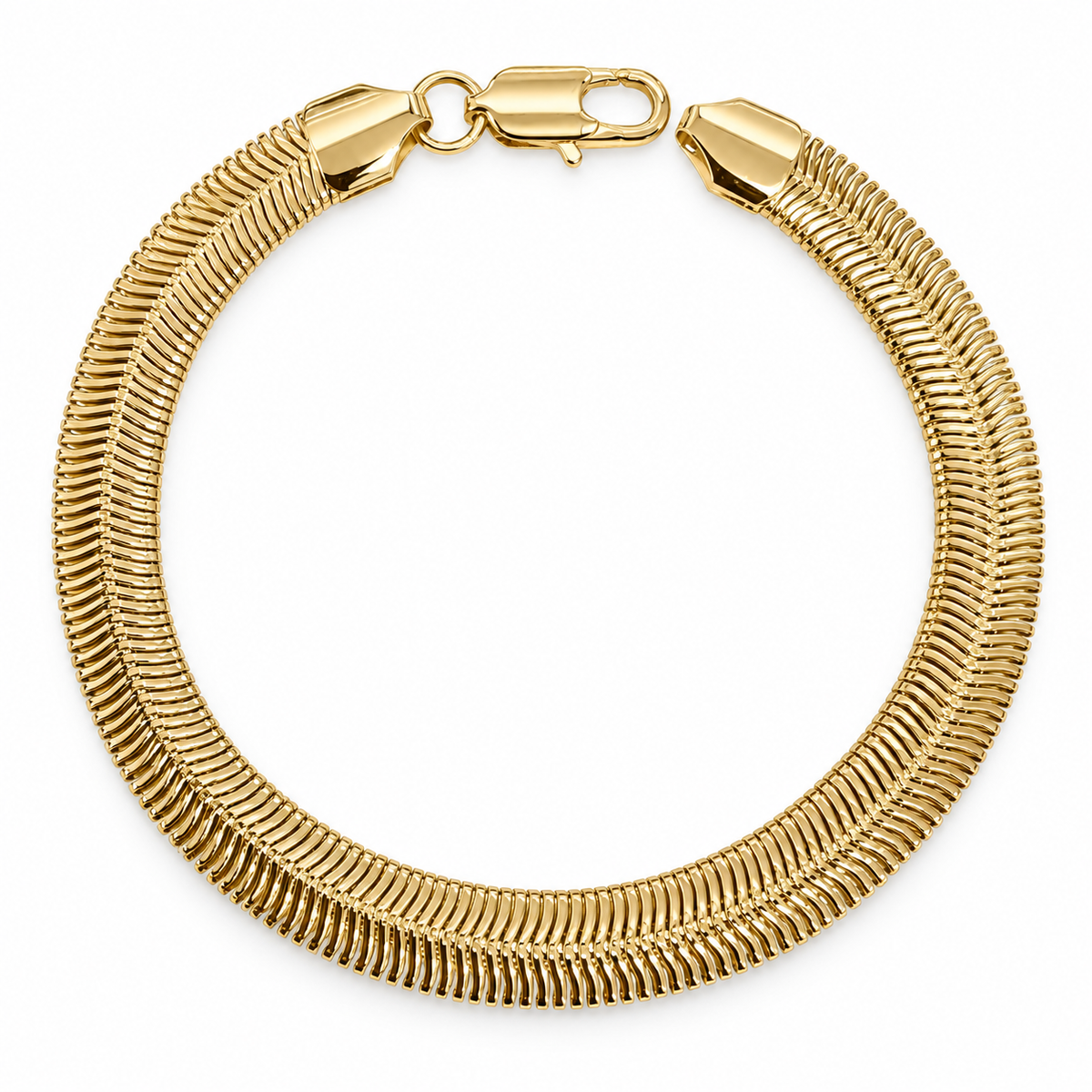 Snake Minimalist Golden Bracelet (thick and thin)