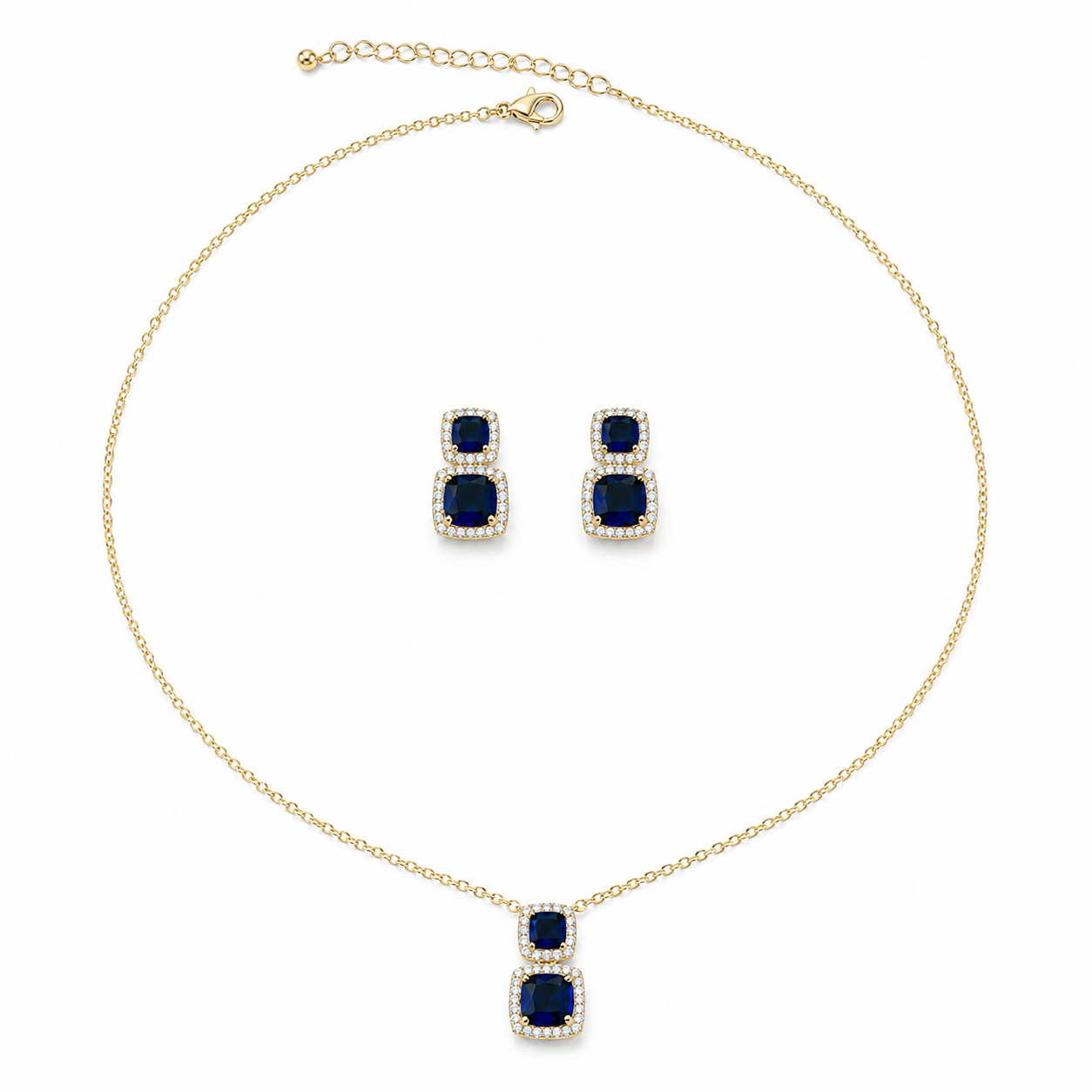 colored Glam Set – Crystal Elegance ✨