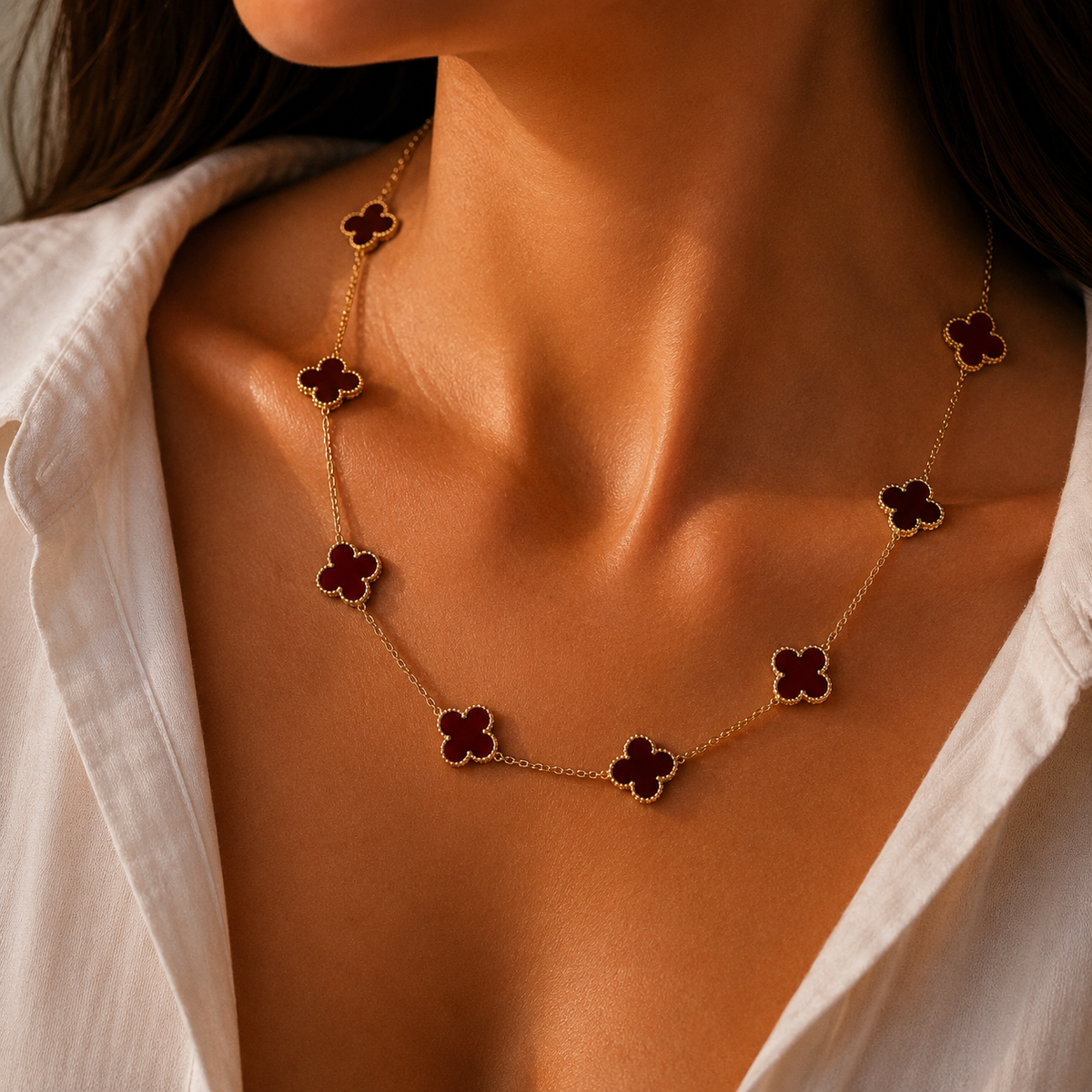 Vip 10 Flower Clover Necklace