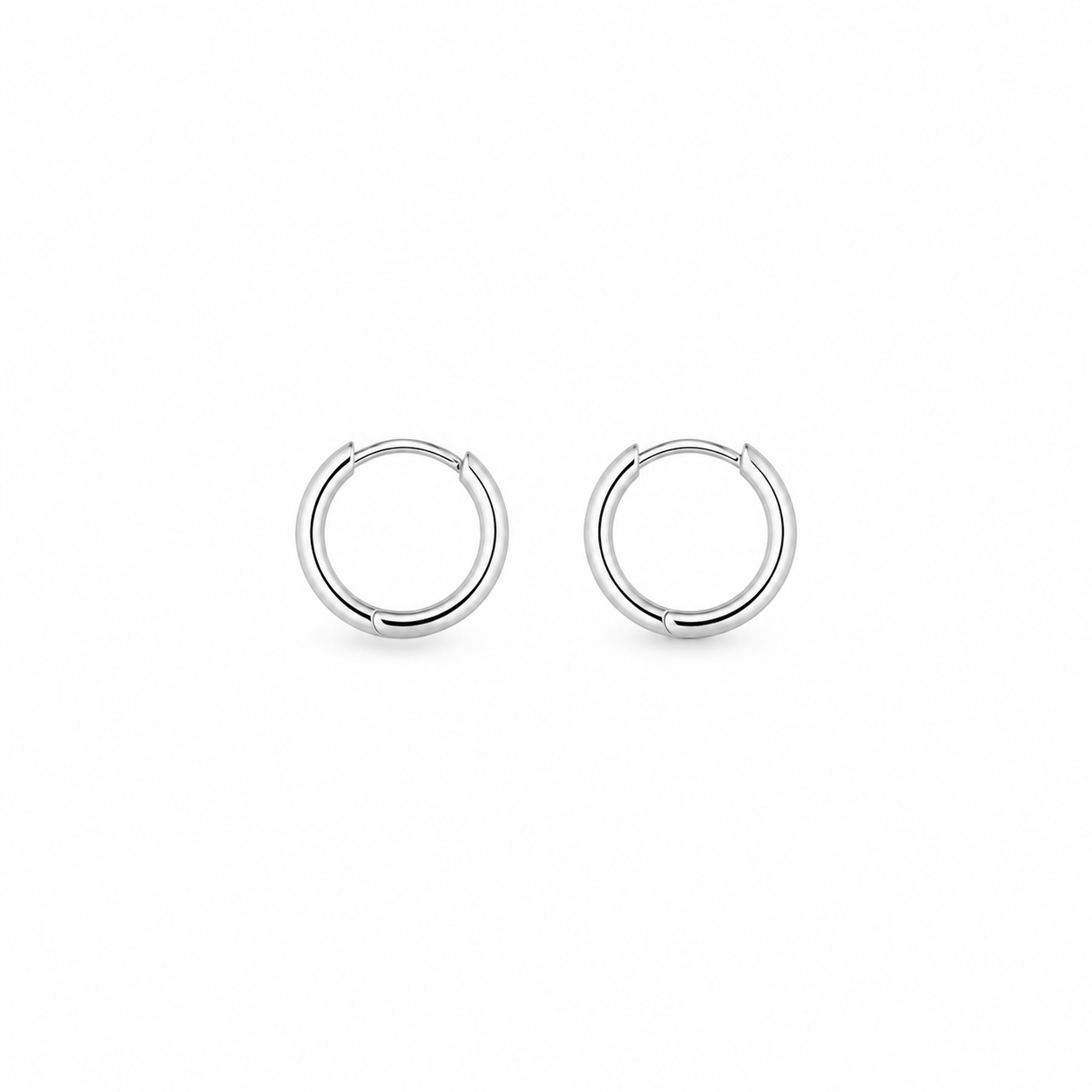 Minimal Silver color Hoop Earrings