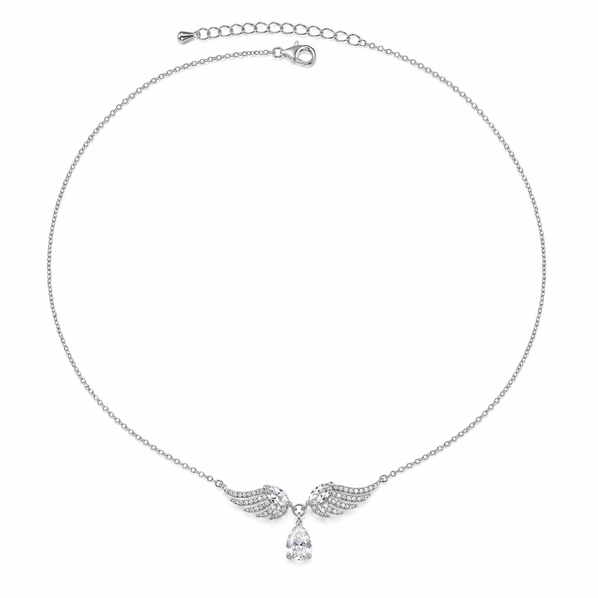 Angel Wings Crystal Necklace