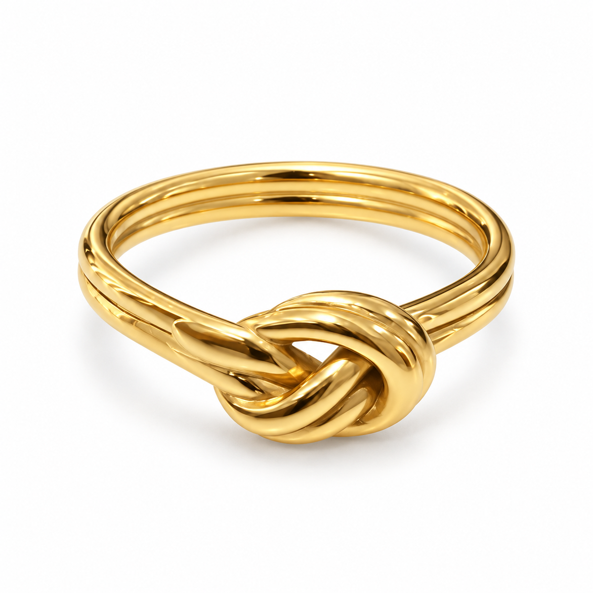 thick promise knot ring