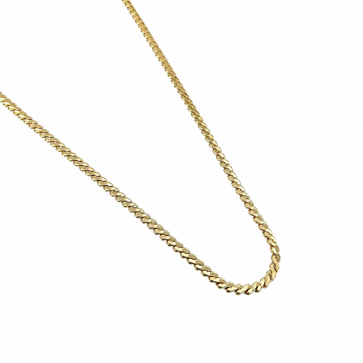 Sleek Flat Snake Chain Necklace(60cm)💛✨ | Poshewix