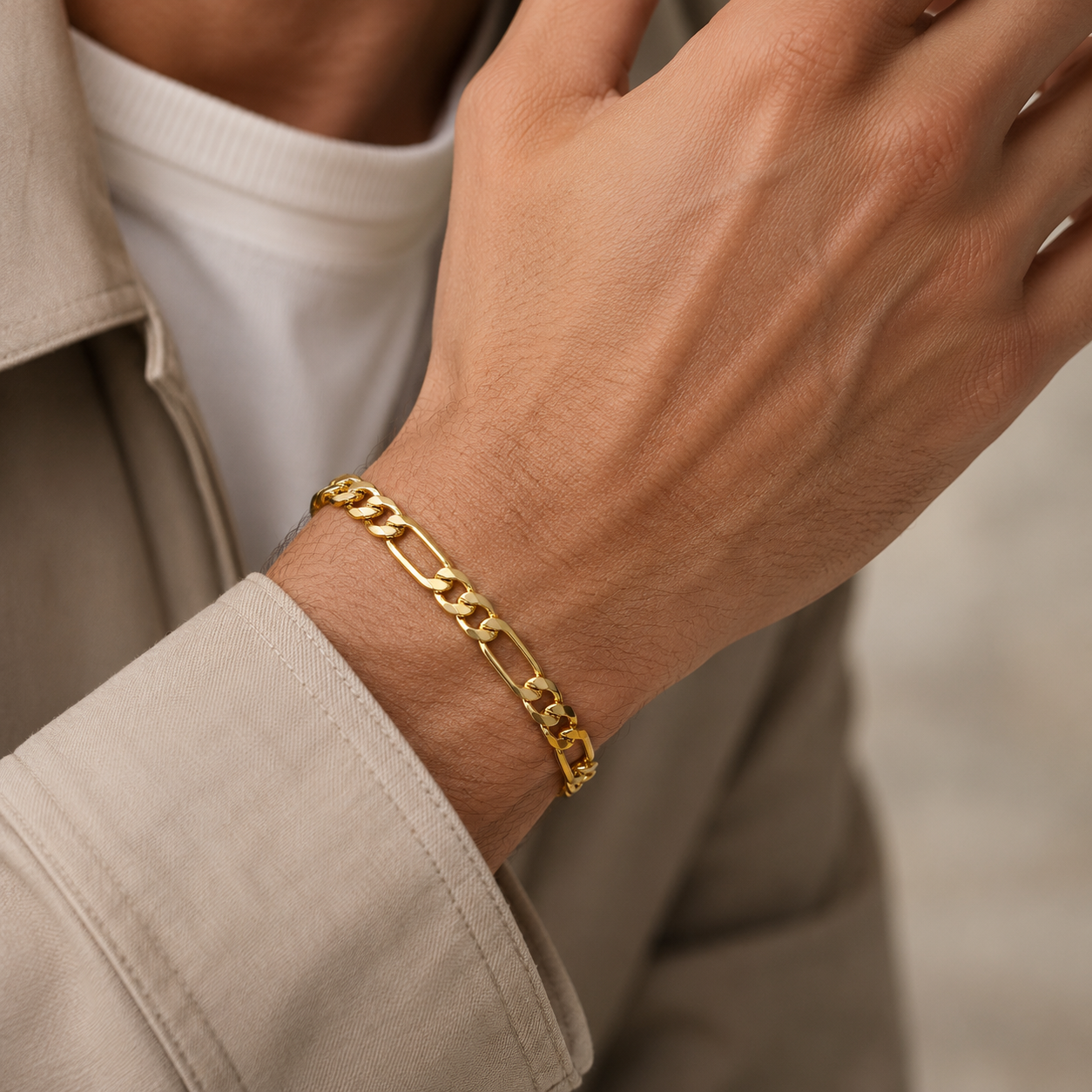 Classic Figaro Bracelet(8mm-21cm)