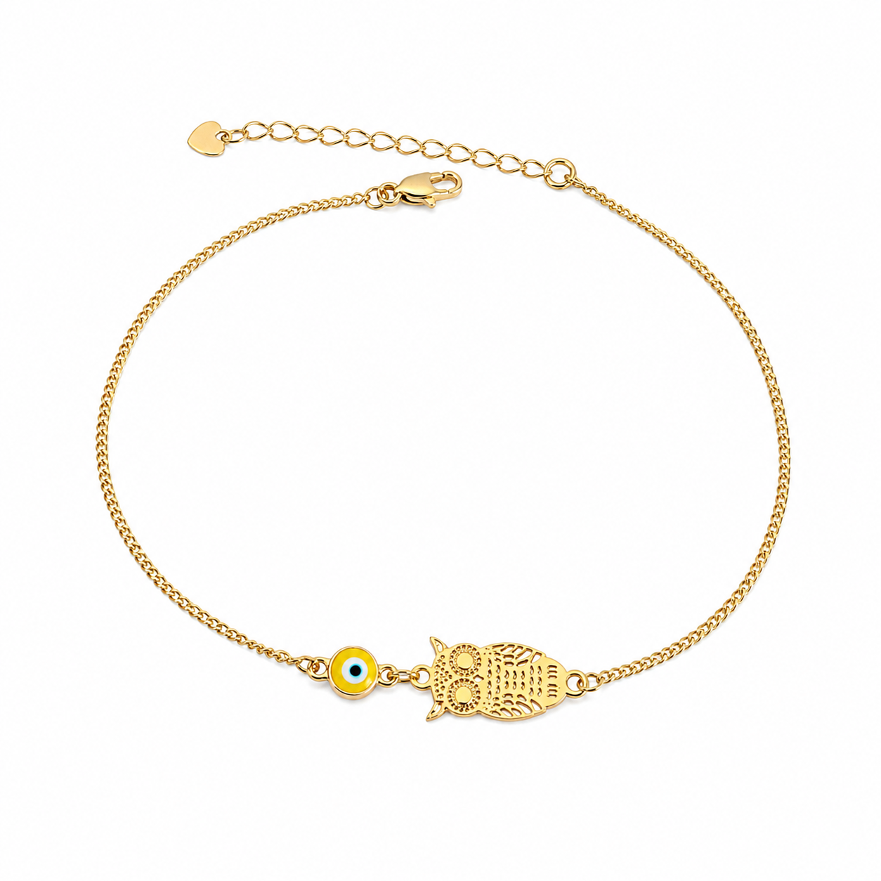 Owl Evil Eye Anklet