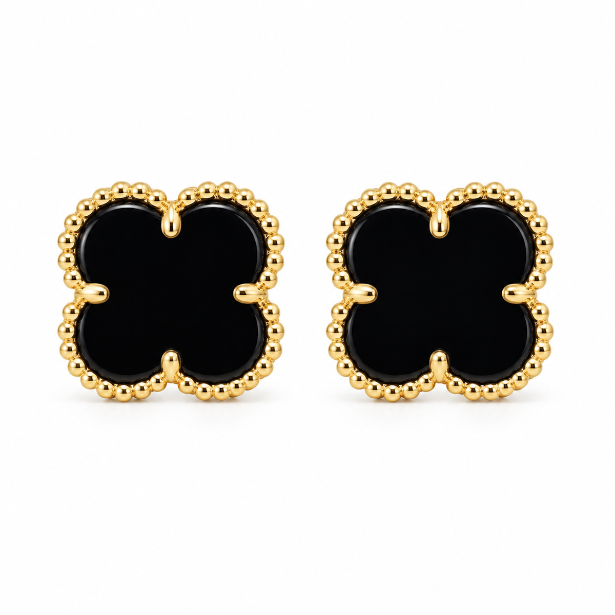 Clover Stud Earrings – Multi-Color Collection