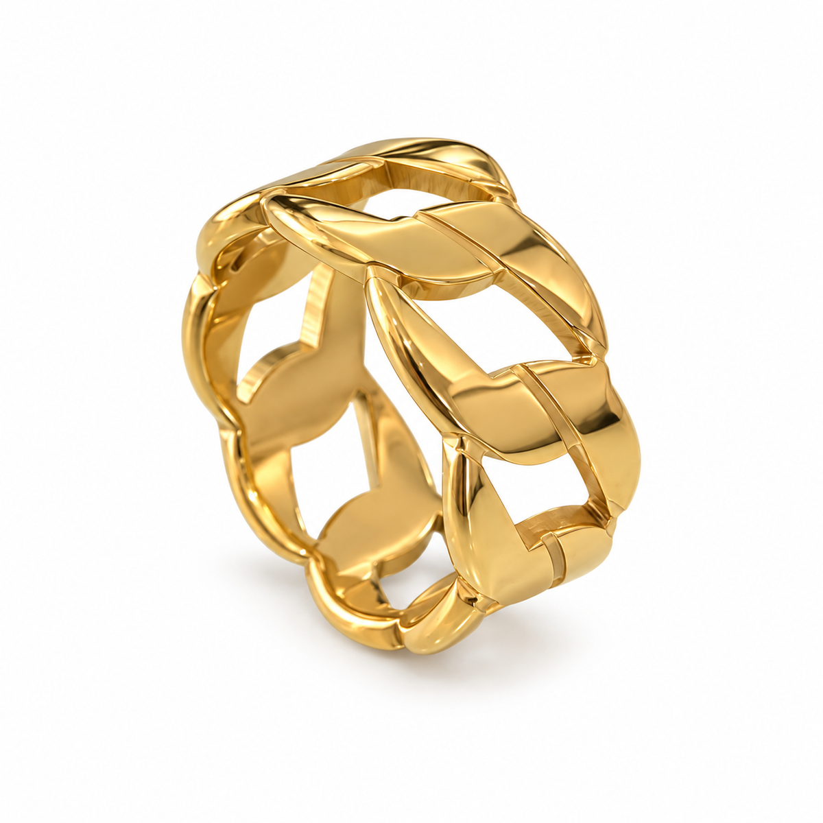 S.steel Wedding chain Link Ring – Bold Chain Style