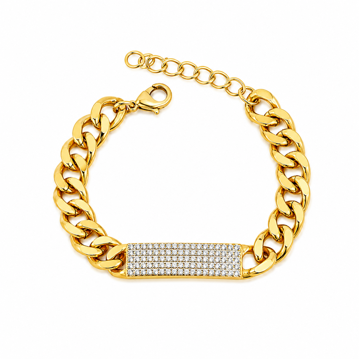 Strip Cuban Shine” Bracelet