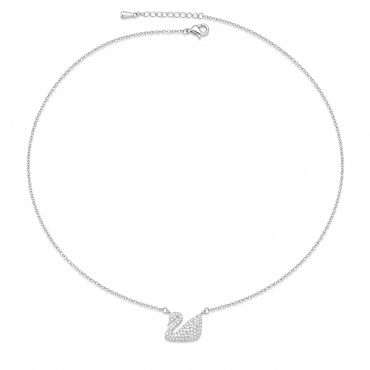 Swan Elegance Necklace – Graceful & Sparkling ✨