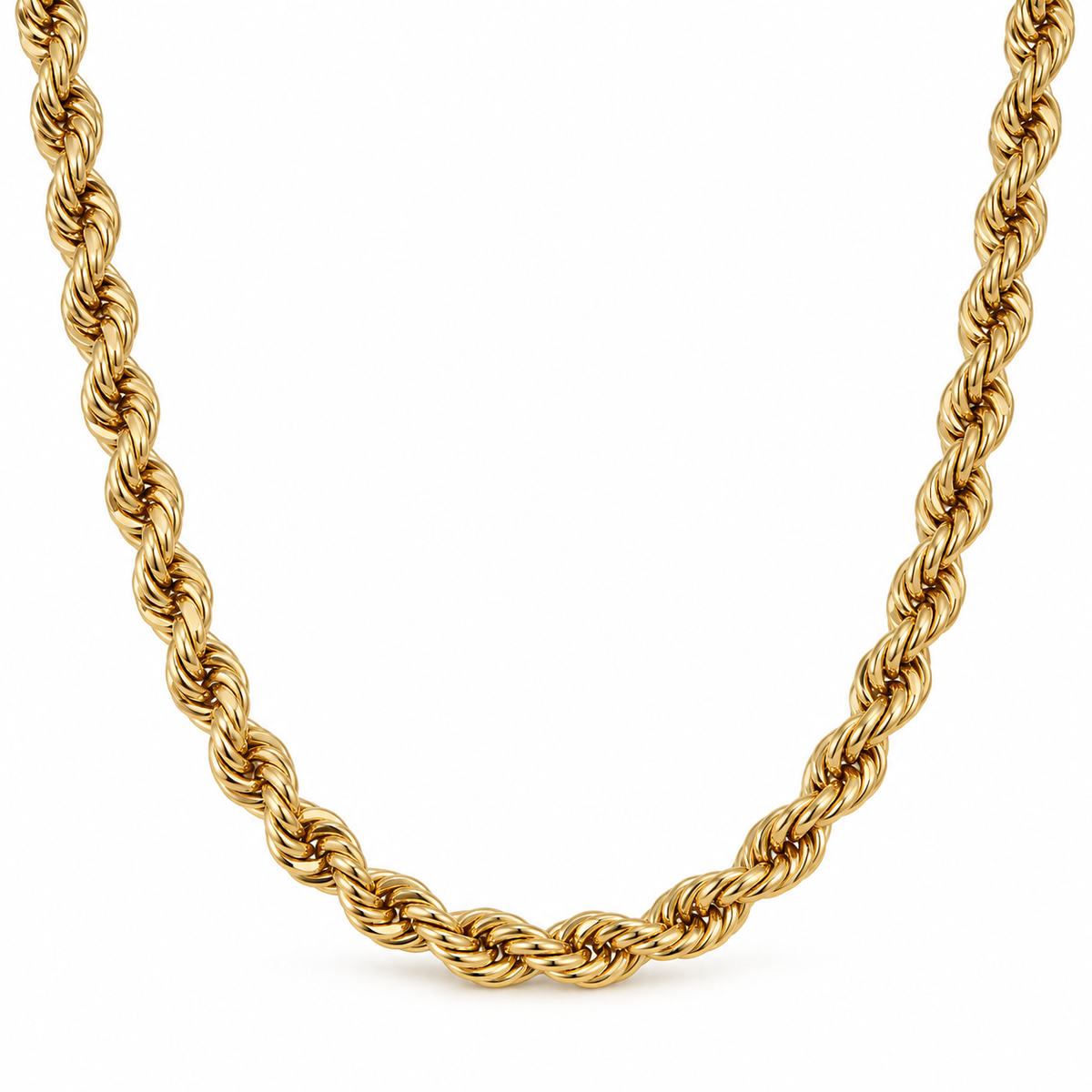 Elegant Rope Chain Set – 18K Gold-Plated Classic(45cm)