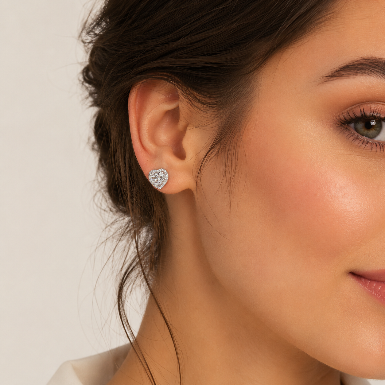 Silver 925 pandora stud earrings