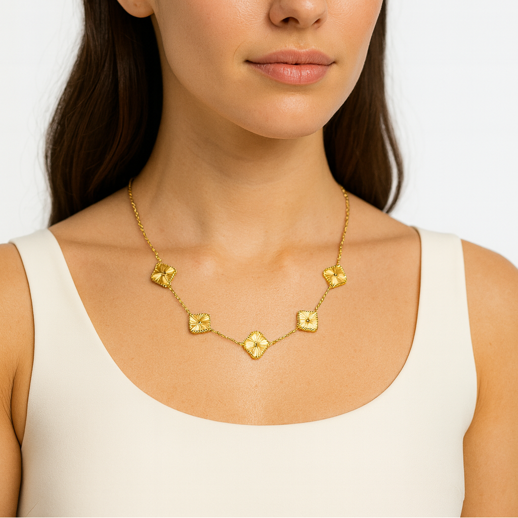 SEDA Vancleef VIP “Golden Clover Grace” Necklace ✨