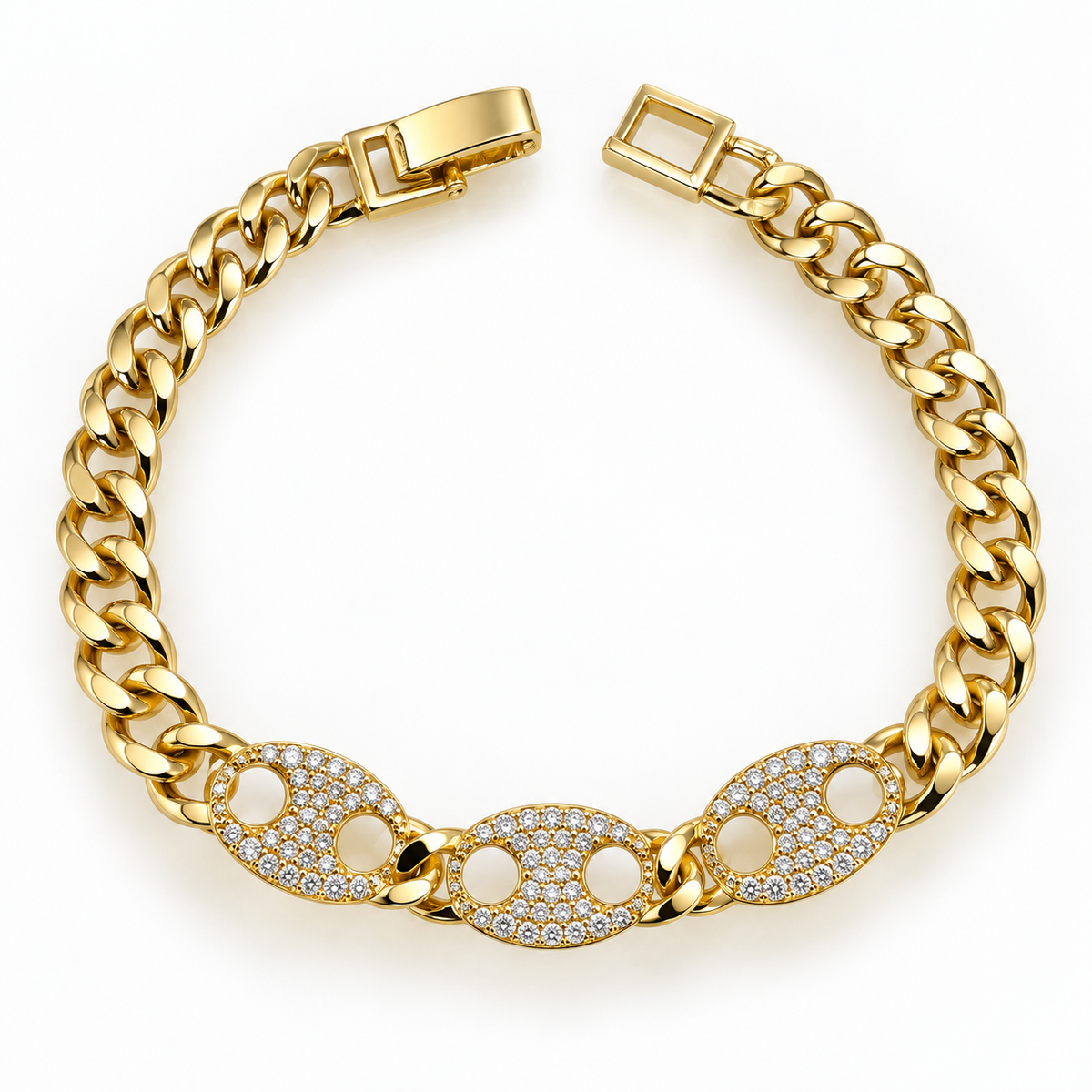 Starlink Pavé Bracelet – Gold Luxe Edition