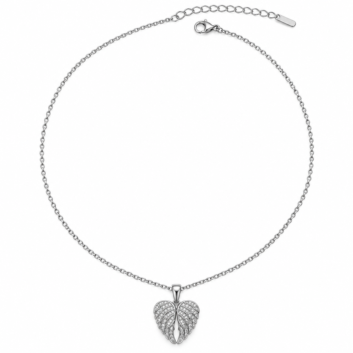 Angel Heart Wing Necklace