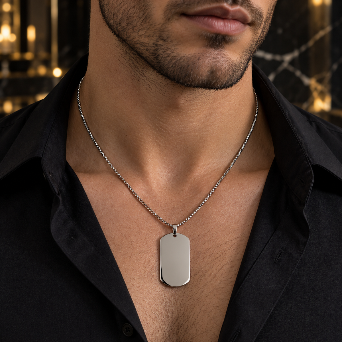 Classic Tag Pendant Necklace (60cm)✨🔗