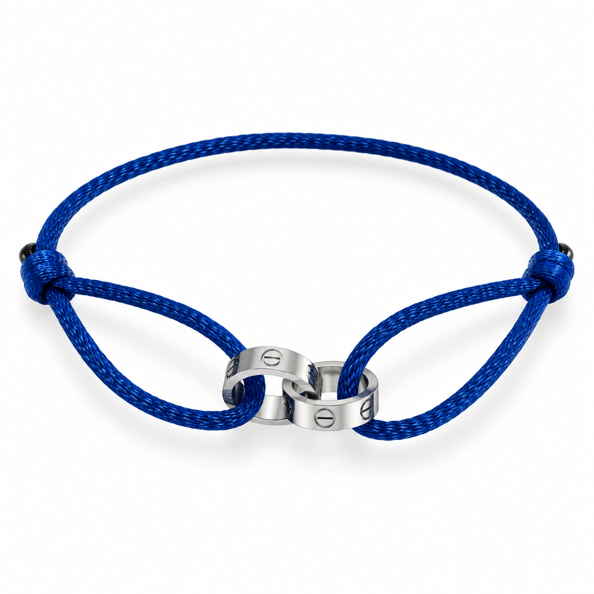 Love silver color Cord Bracelet – Adjustable Unisex Design