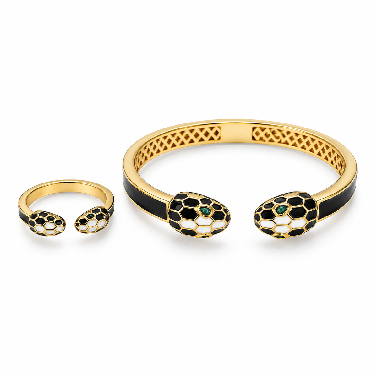 Serpent Elegance Set (Bracelet & Ring)