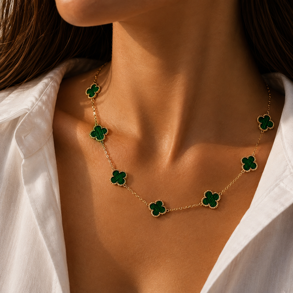 Vip 10 Flower Clover Necklace