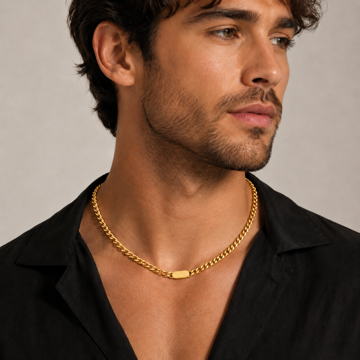 Cuban Chain Necklace – Gold & Silver ✨