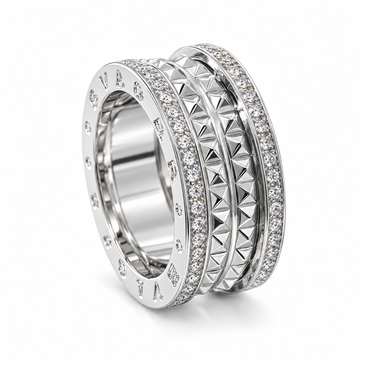 Bvulgar-i Studded Band Ring