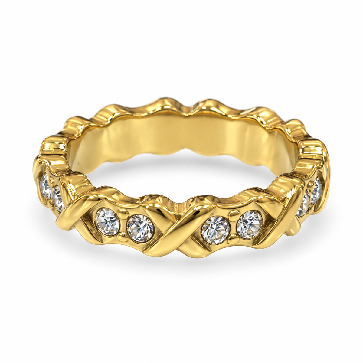 S.steel XO Twist of Grace Ring – Silver and gold