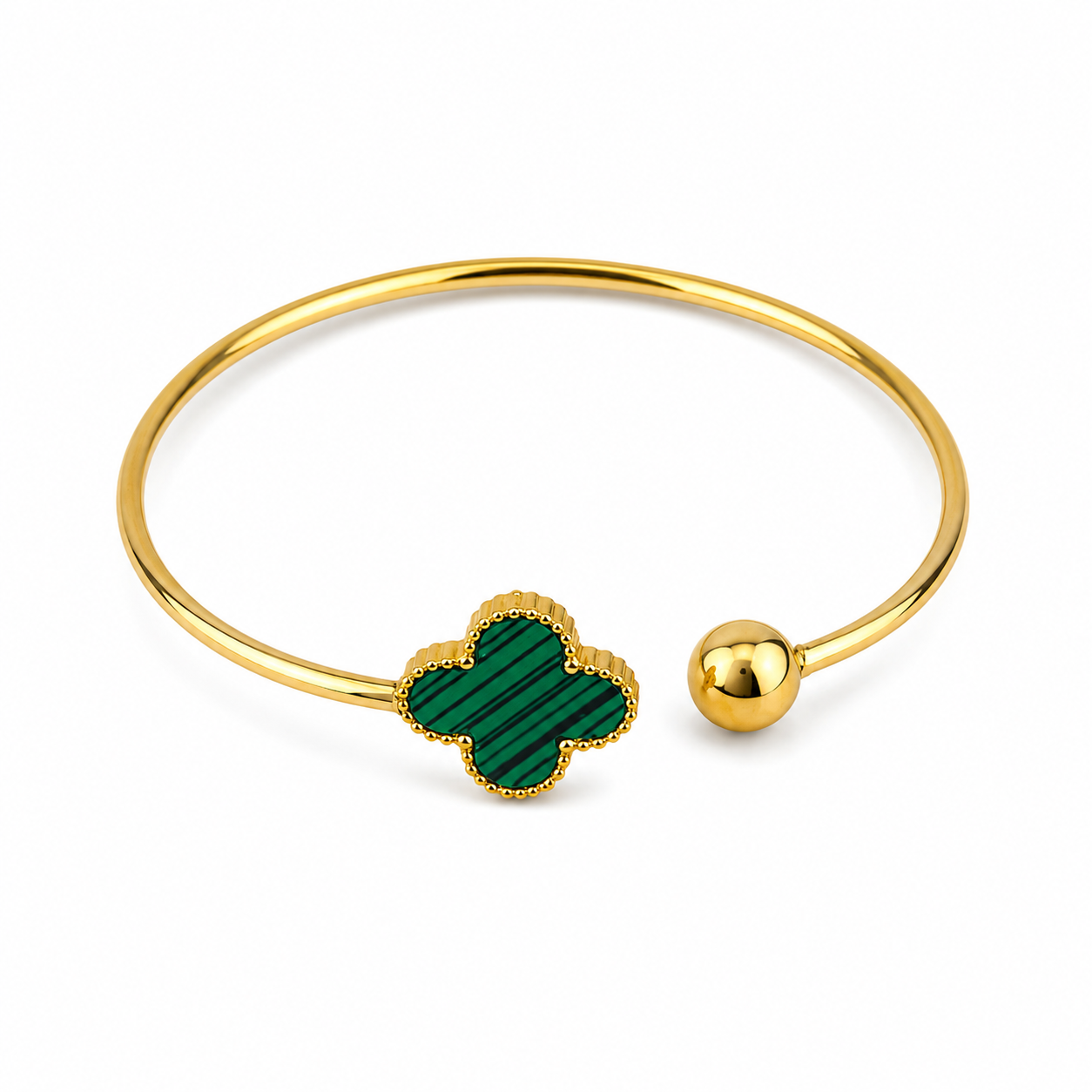 Lucky Charm Open Bangle