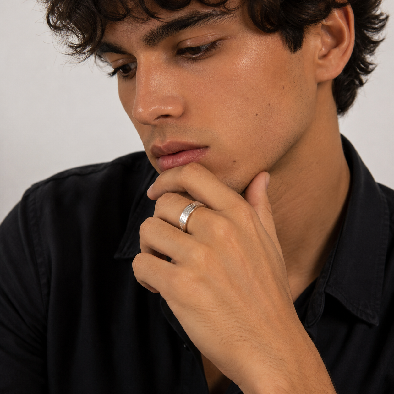 Silver 925 versace Ring
