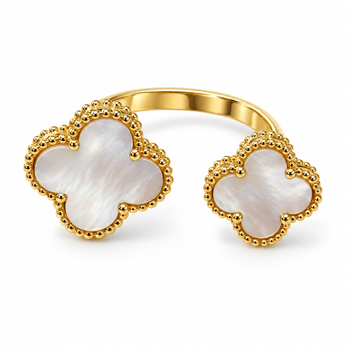 VIP dual clover Luxe Ring – Gold Plated