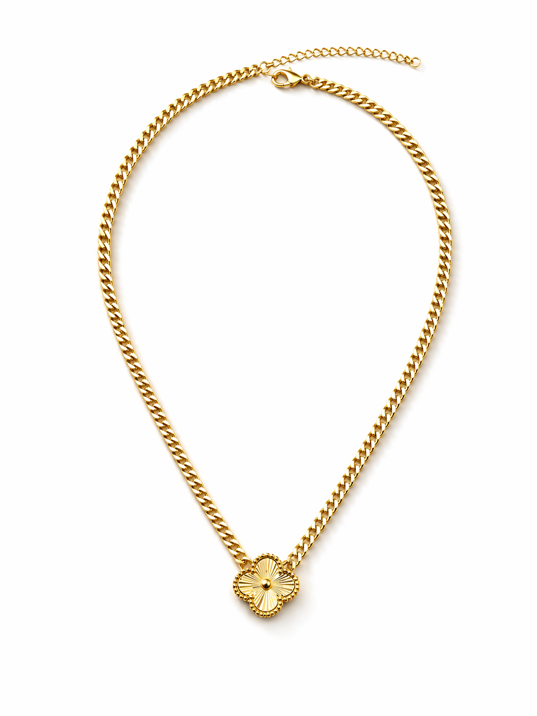 Vancleef chain Golden Bloom Pendant Necklace ✨