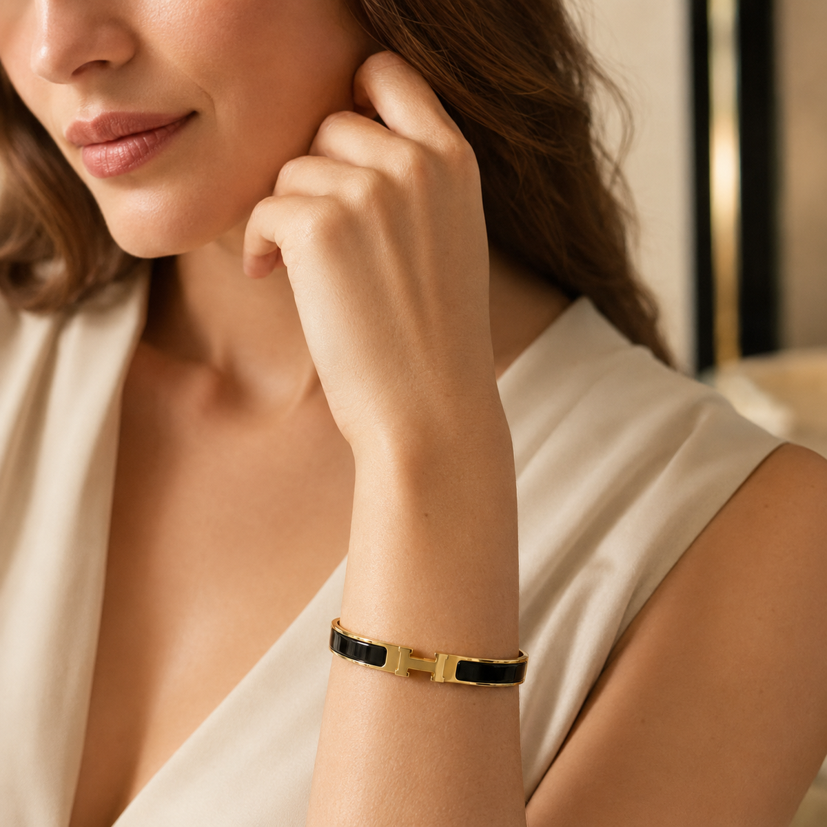 Vip H-Design Enamel Bangle