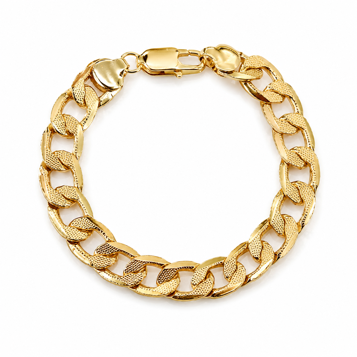 Dotted Thick O-Link Cuban Bracelet(9.5mm)