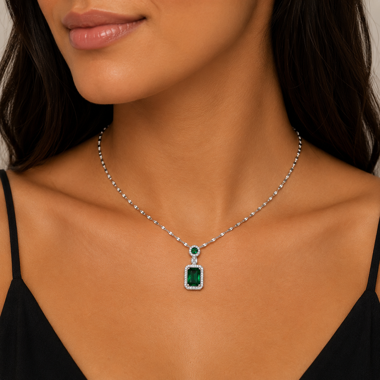 Emerald Crystal Necklace