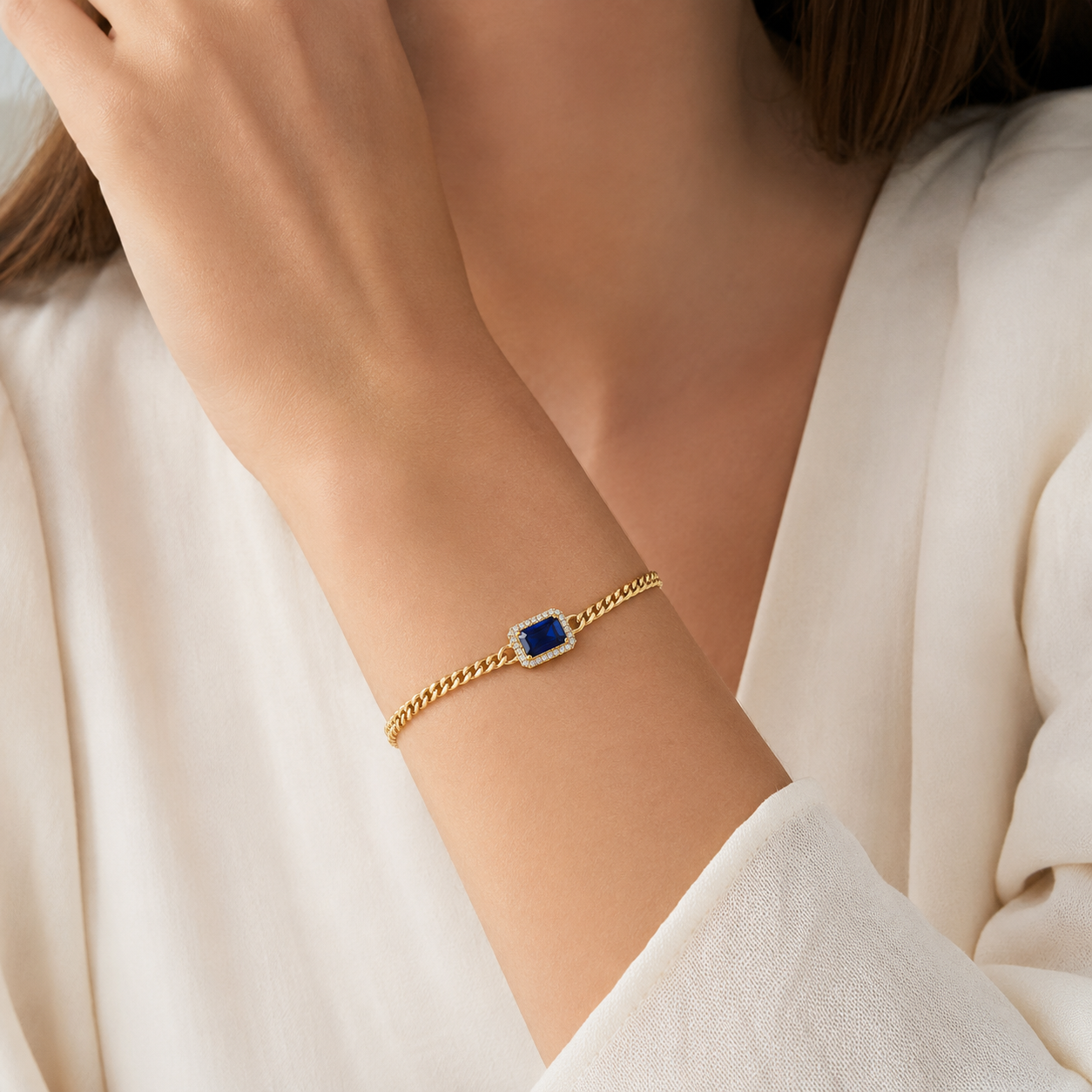 stone frame Glow Gemstone Bracelet β¨