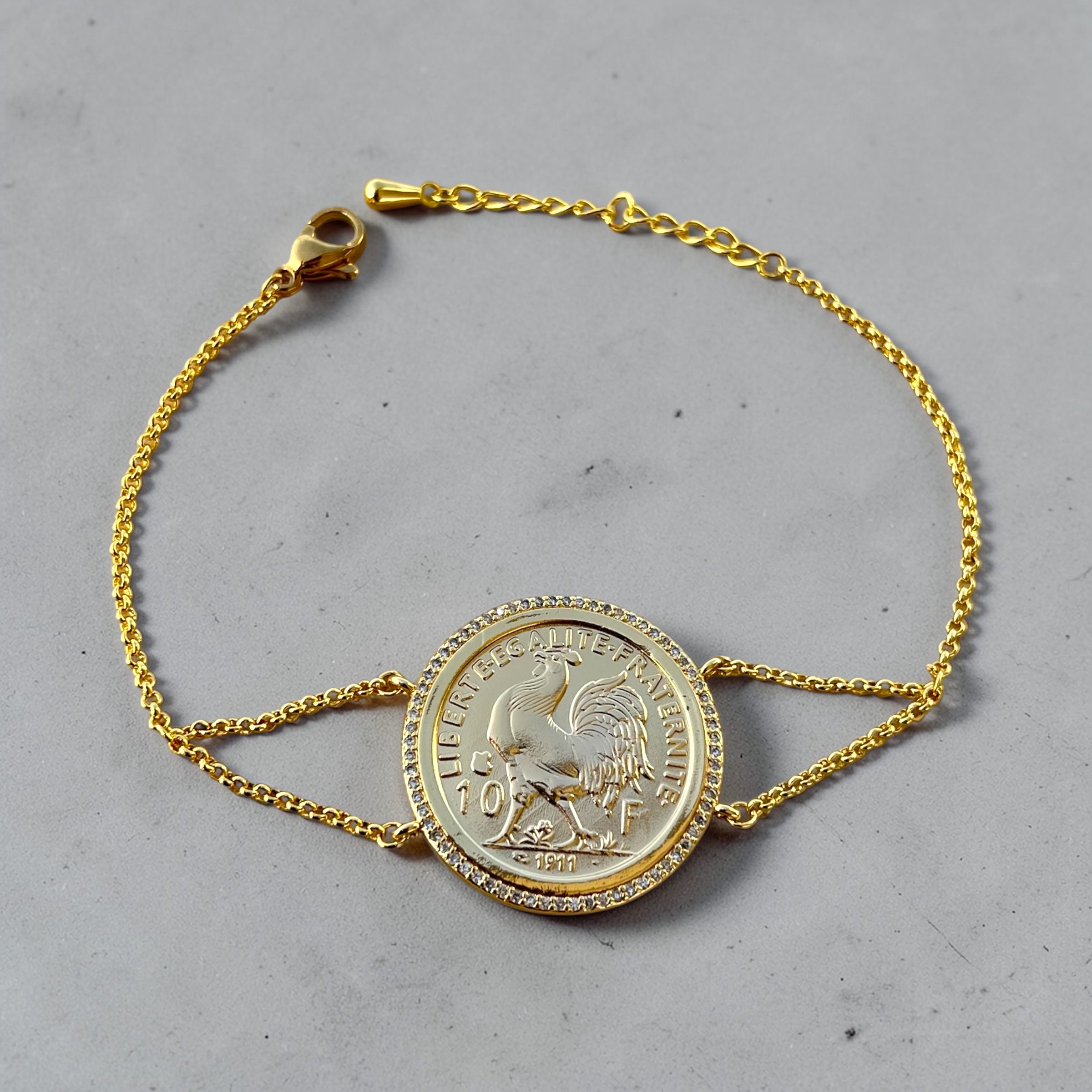 Empire Coin Bracelet – Gold Statement Piece