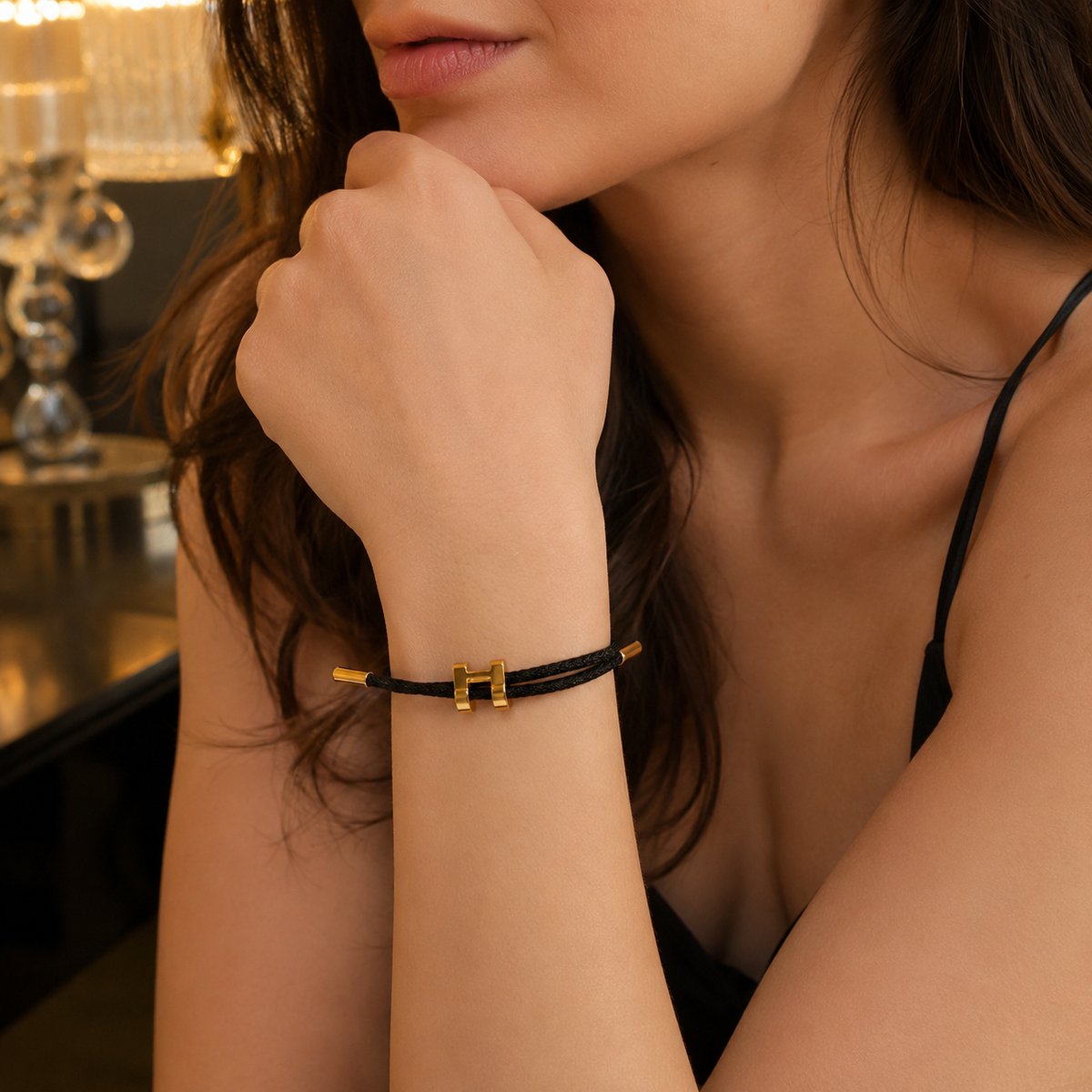 Bracelet with Gold Interlock Clasp | Poshewix โ view 18