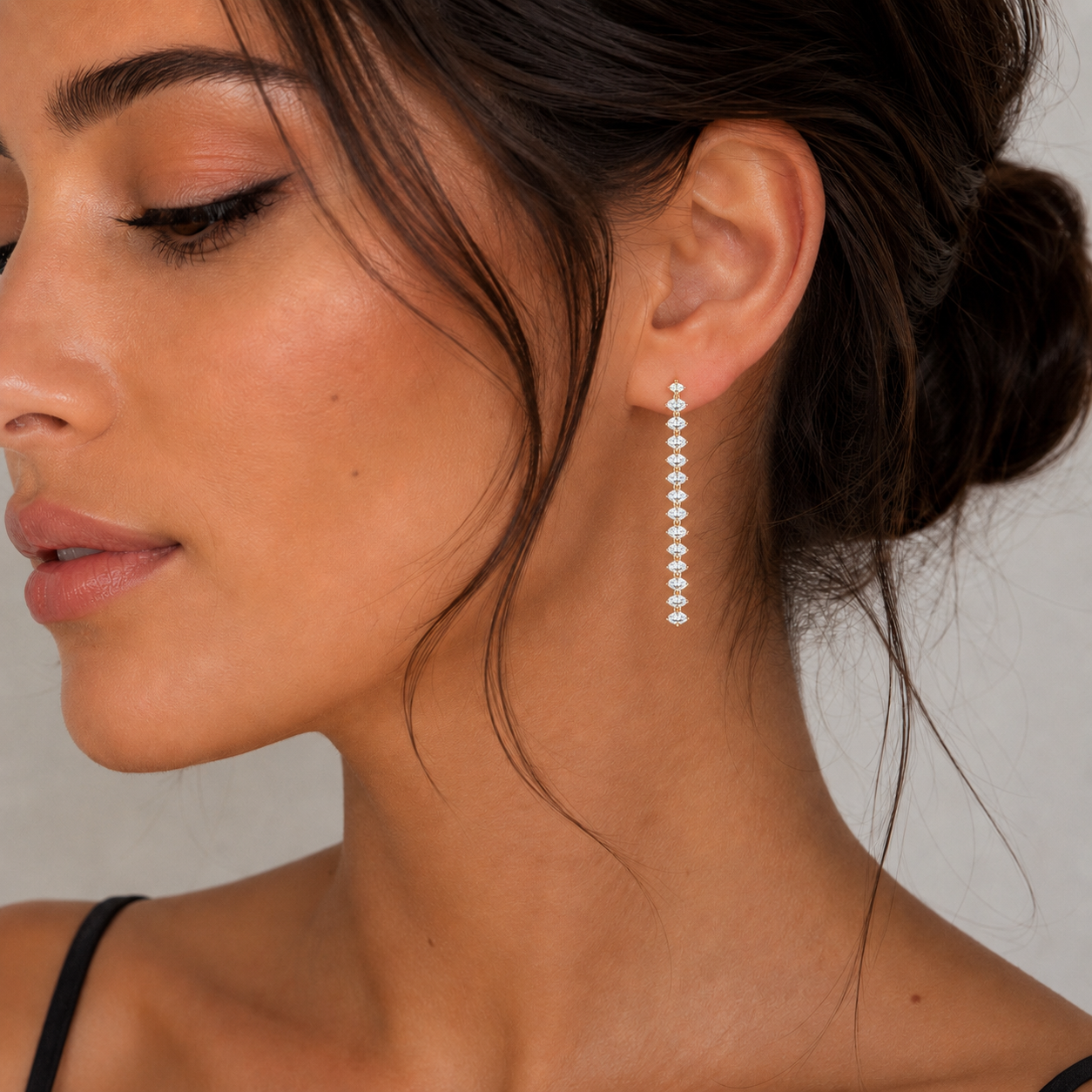 Crystal Cascade Drop Earrings
