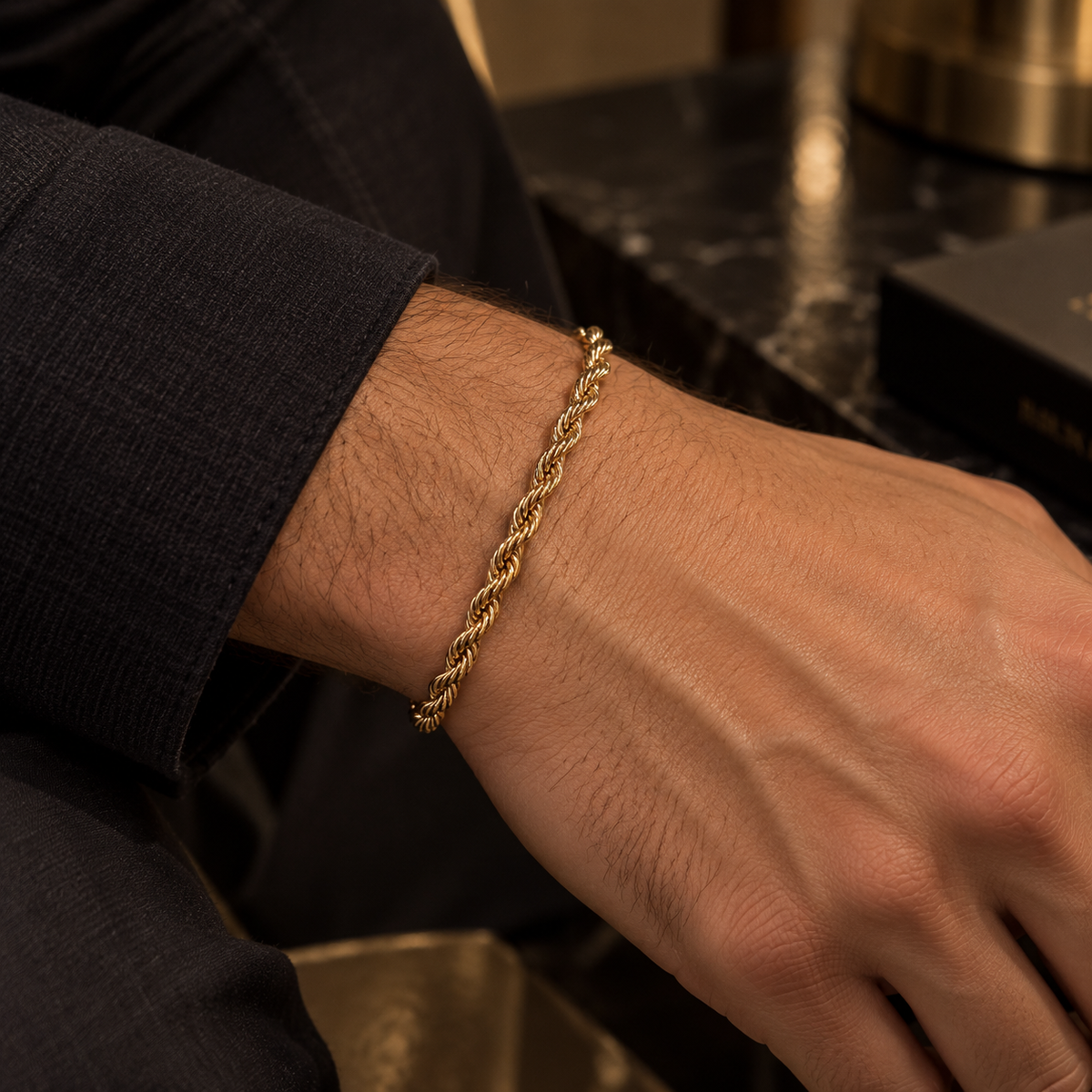 Men’s Rope twisted braided bracelet