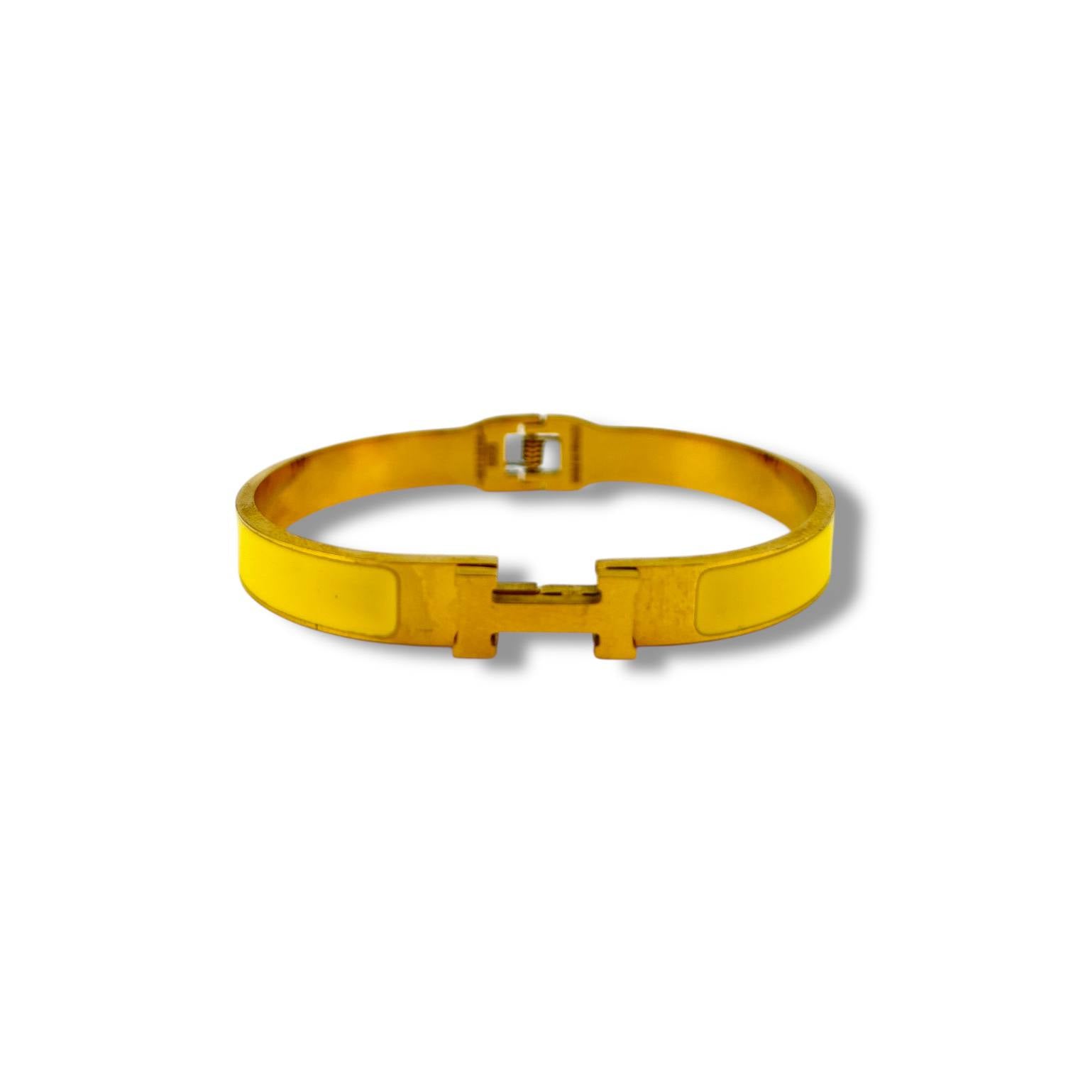 🧡 Tangerine Enamel H-Link BANGLE