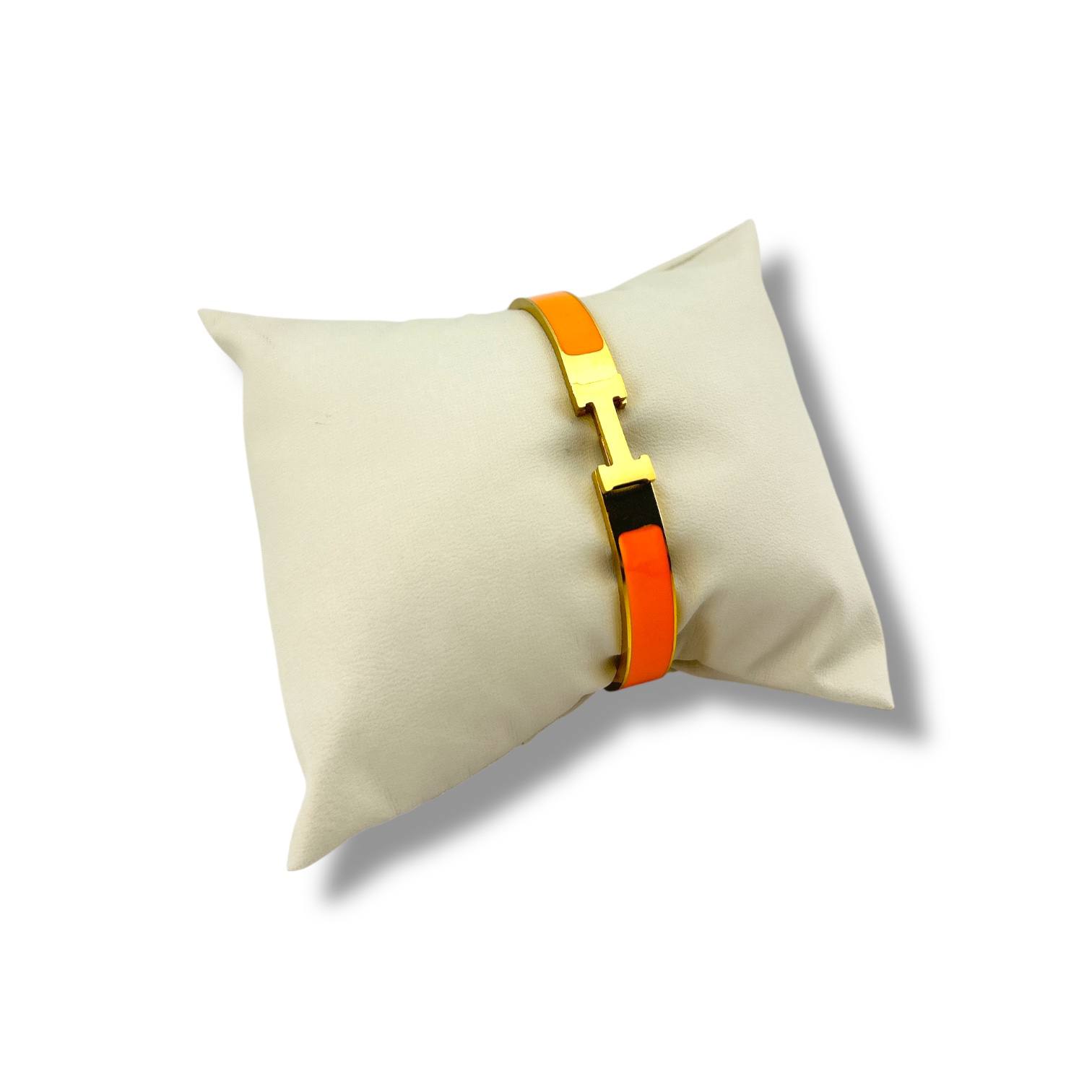 🧡 Tangerine Enamel H-Link BANGLE