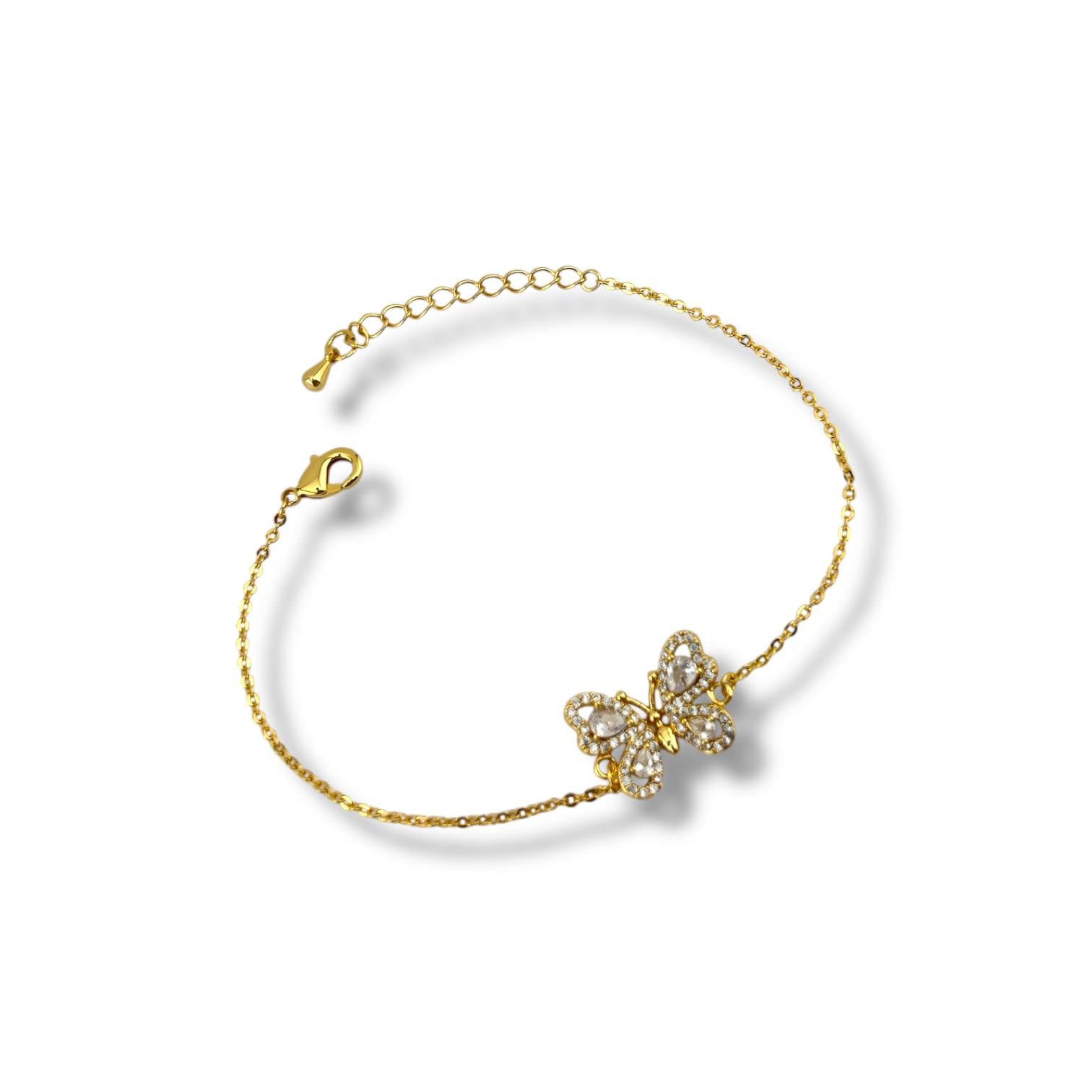 Golden Papillon Bracelet – Silver Glow Edition