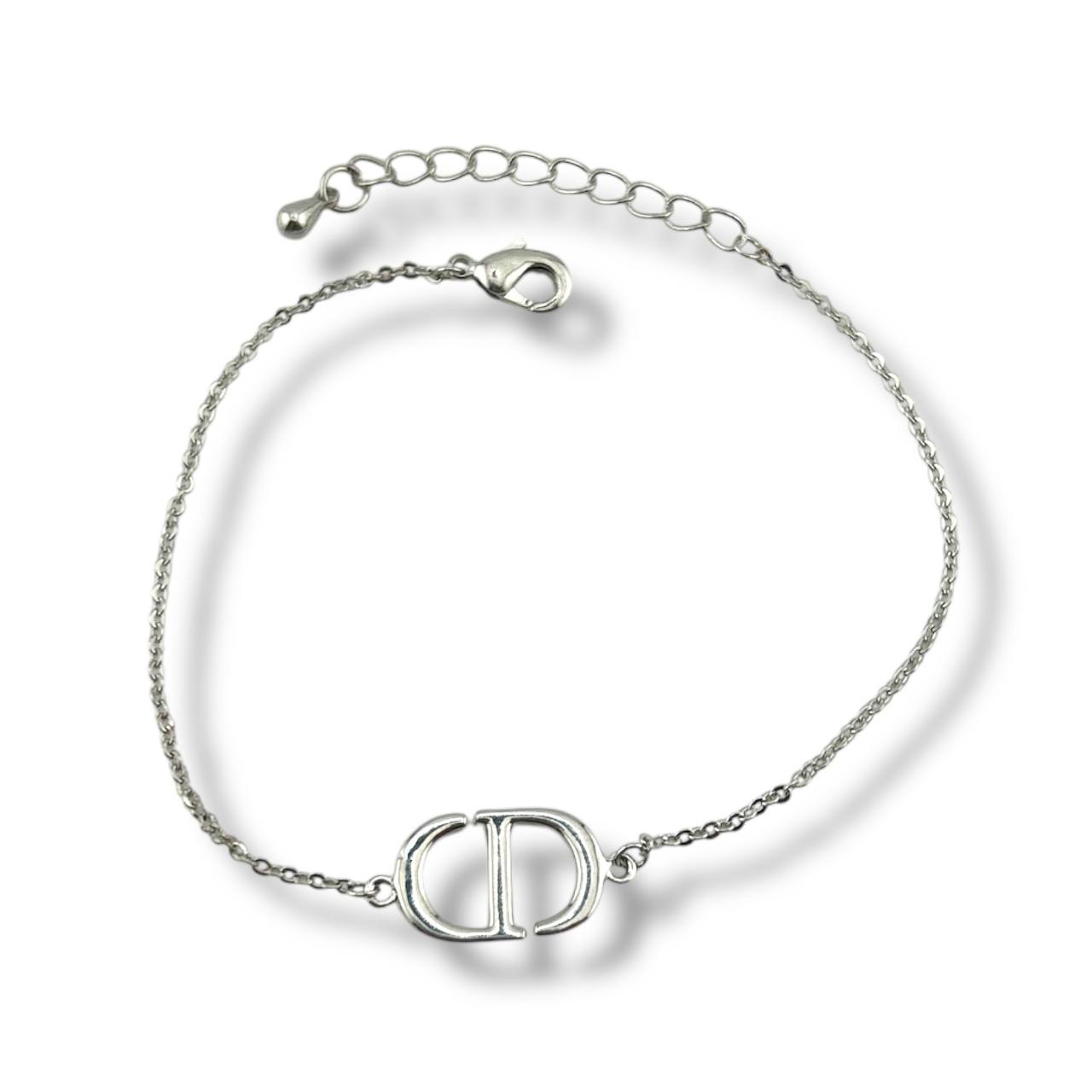 Duo Initials Bracelet – Silver & Gold Harmony