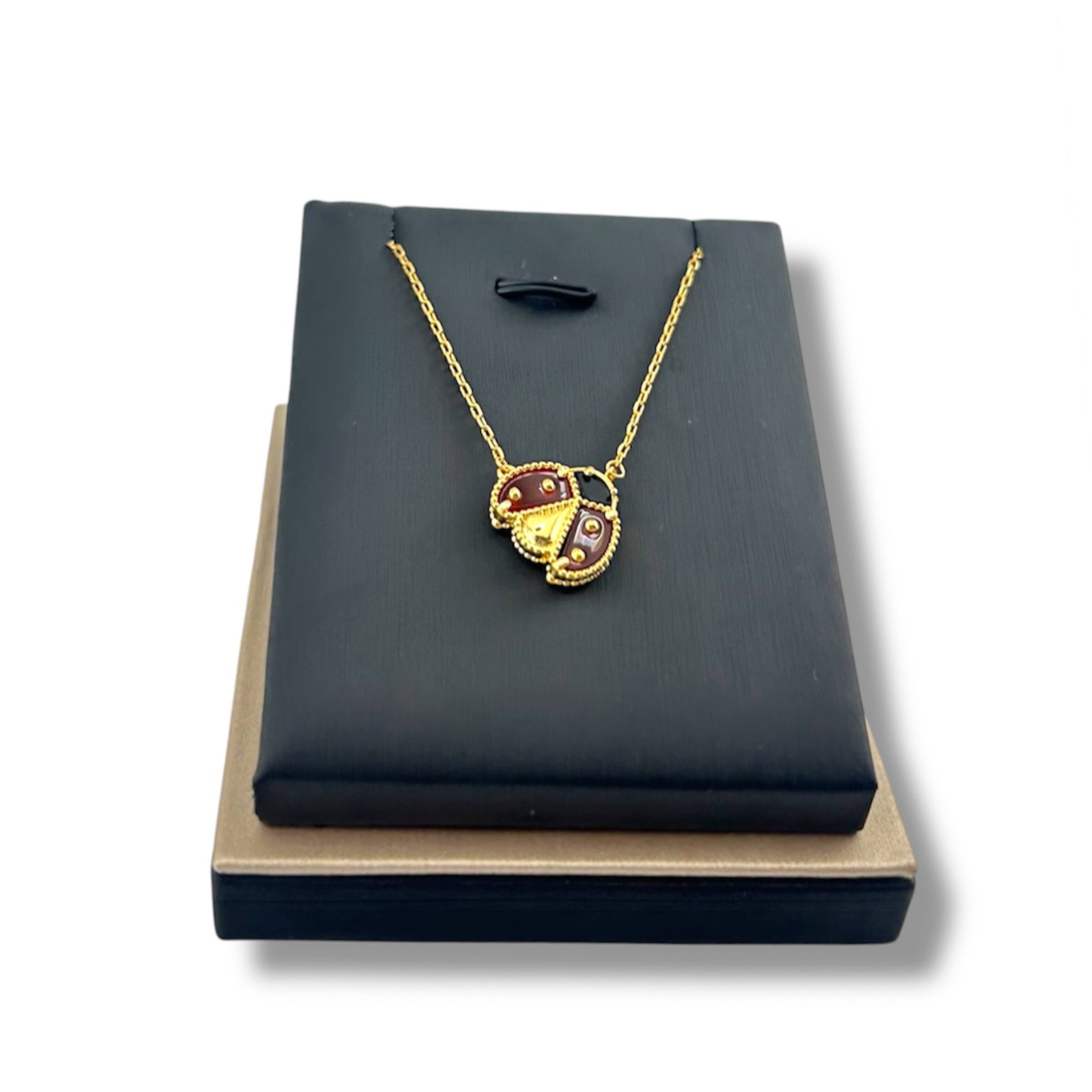 Lucky Lady Pendant Necklace – Gold & Enamel Edition