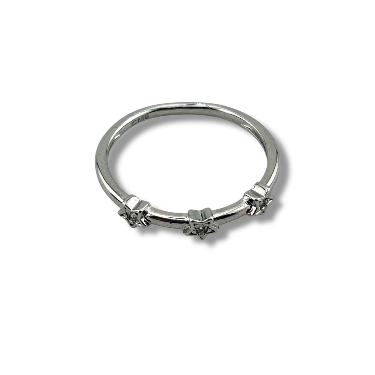 Starlight Trio Silver Ring 🌟💫