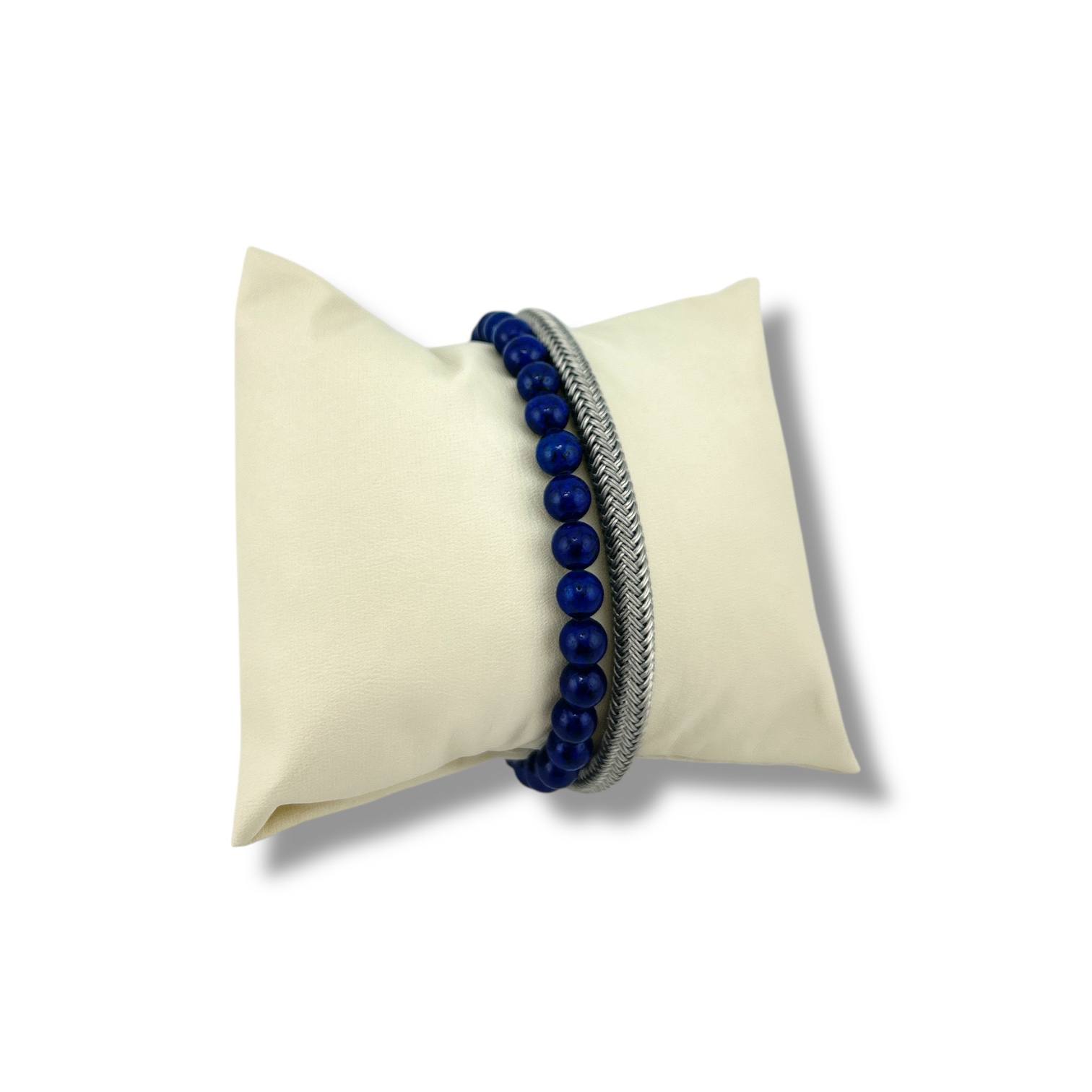 π
Tiger Eye & Steel Braided Men's Bracelet β Dual Power Look