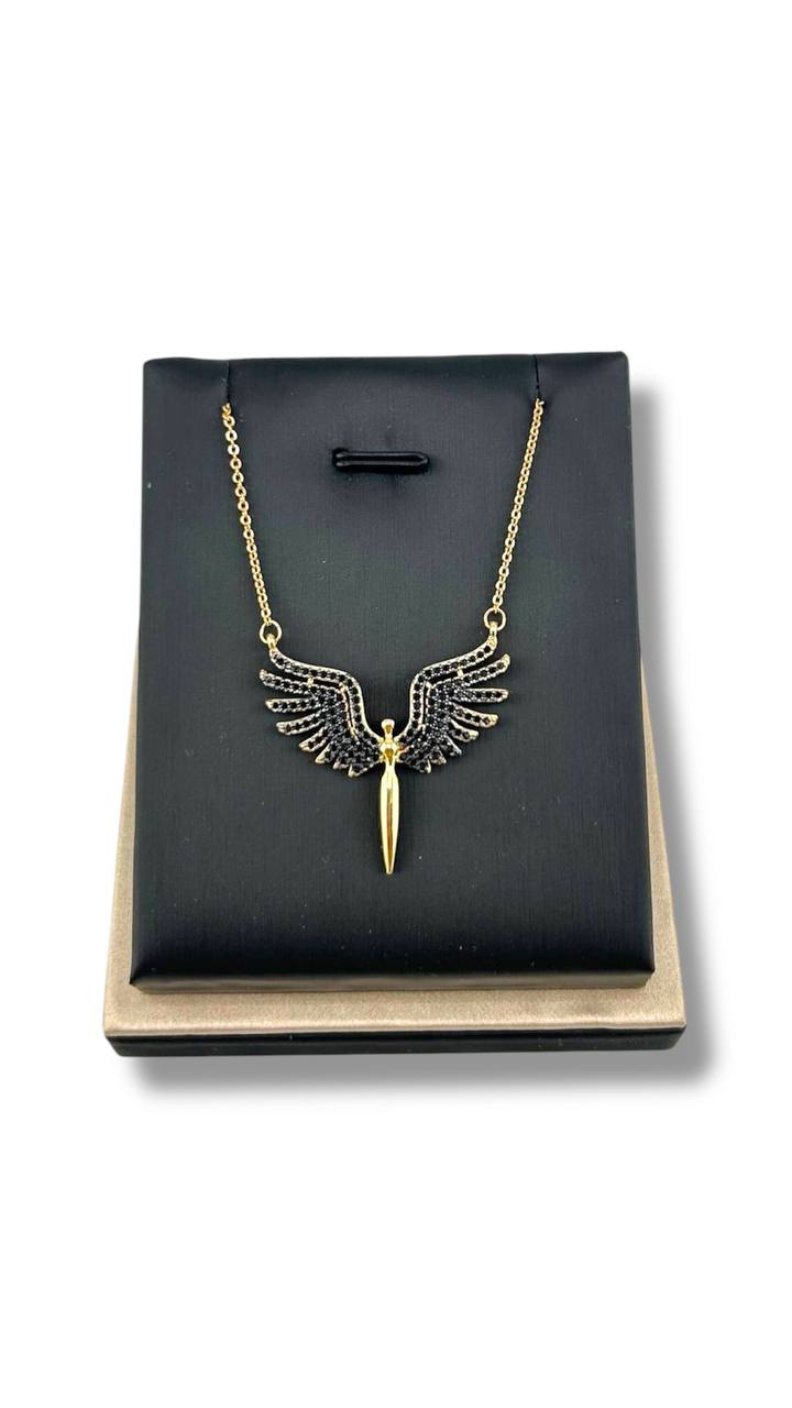 “Celestia” Winged Pendant Necklace